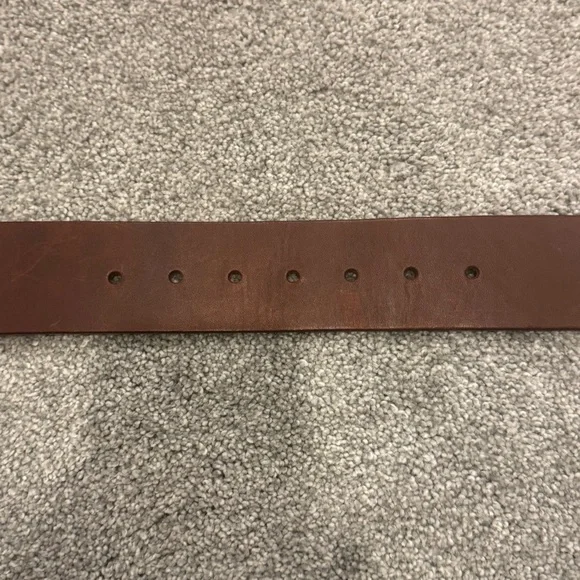 Vintage BURBERRY Brown Adjustable Womens Leather Belt Equestrian Wide - Picture 10 of 10